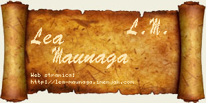 Lea Maunaga vizit kartica